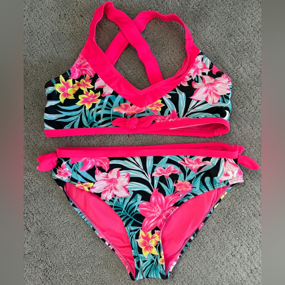 Hurley Pink Tropical Bikini Set